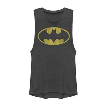 Juniors' DC Comics Batman Classic Logo Muscle Tank Top