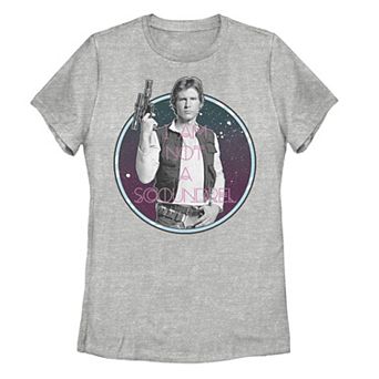 Juniors' Star Wars Han Solo "I Am Not a Scoundrel" Graphic Tee