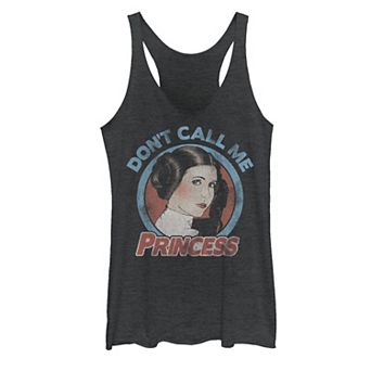 Juniors' Star Wars Leia Don't Call Me Princess Tank Top
