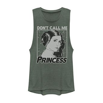 Juniors' Star Wars Princess Leia "Don't Call Me Princess" Muscle Tank Top
