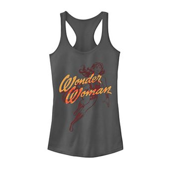 Juniors' DC Comics Wonder Woman Outline Tank Top
