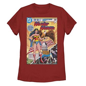 Juniors' DC Comics Wonder Woman Vintage Comic Cover Graphic Tee