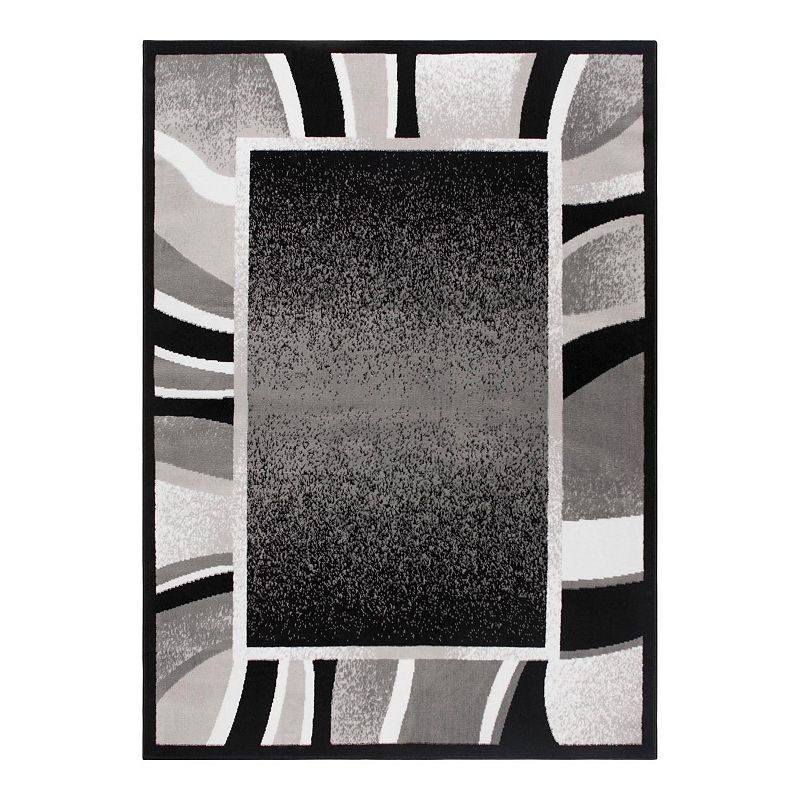Home Dynamix Premium Rizzy Area Rug, Black, 8X10.5 Ft