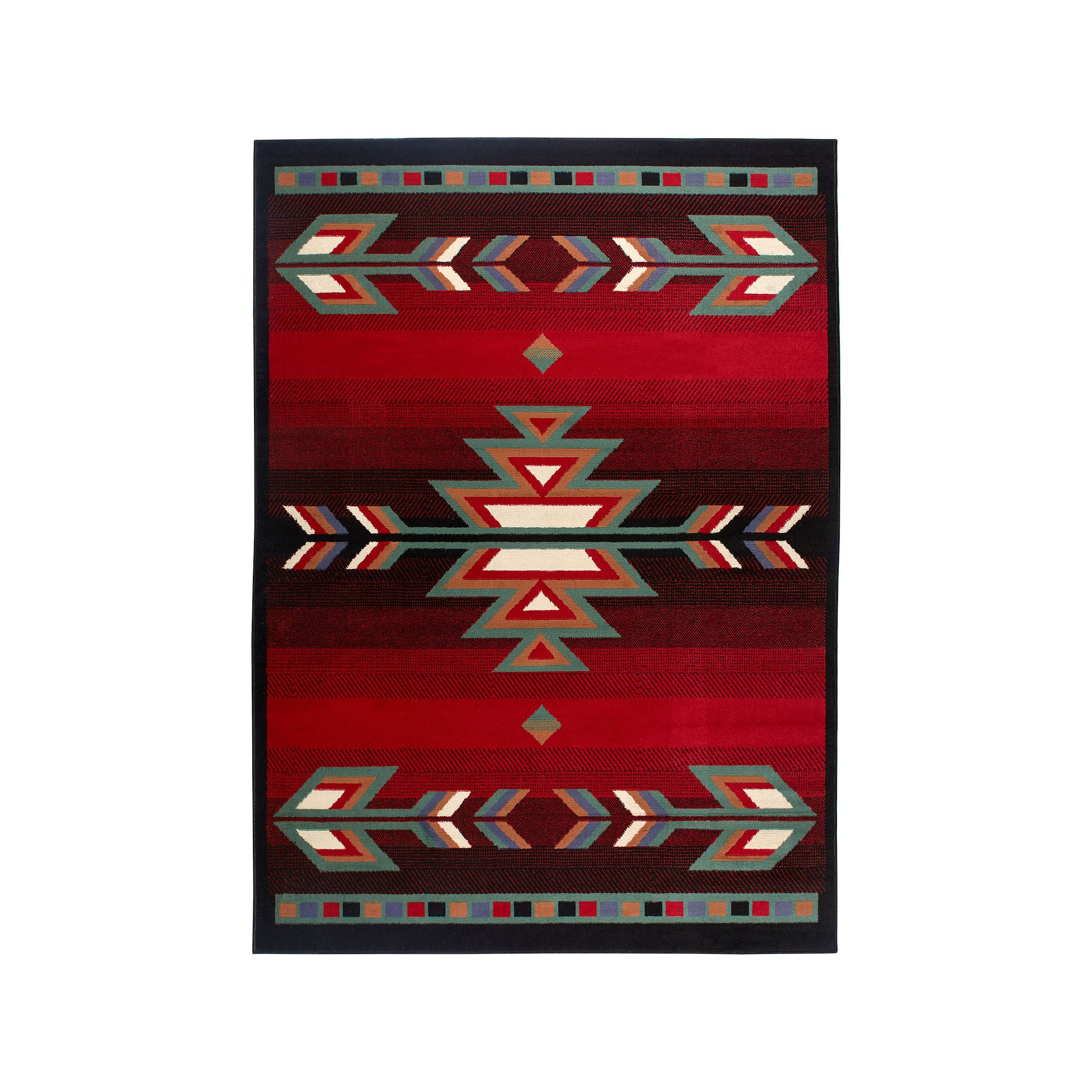 Home Dynamix Premium Sagrada Area Rug, Black Red