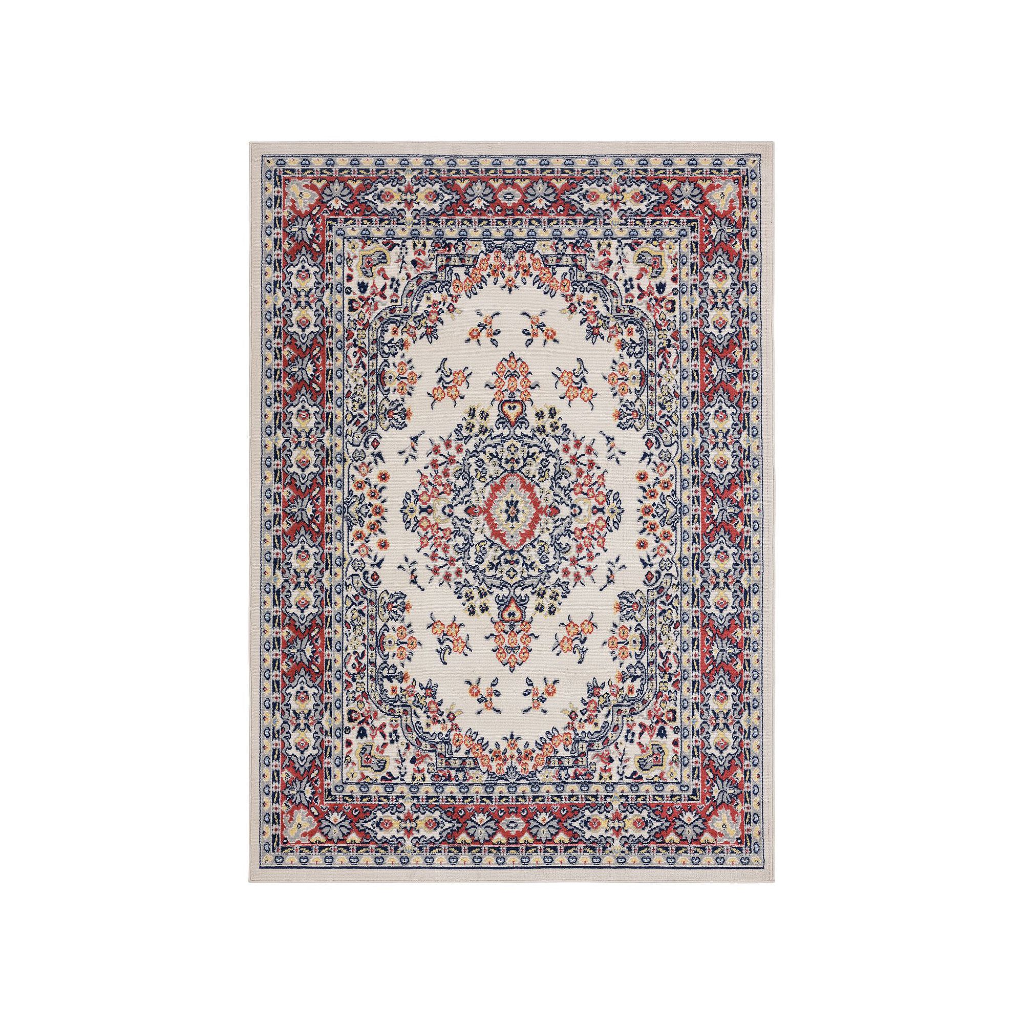Home Dynamix Premium Sakarya Area Rug, Ivory Red