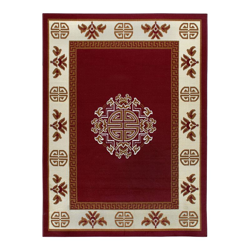 Home Dynamix Premium Sultan Area Rug, Red, 2X3 Ft
