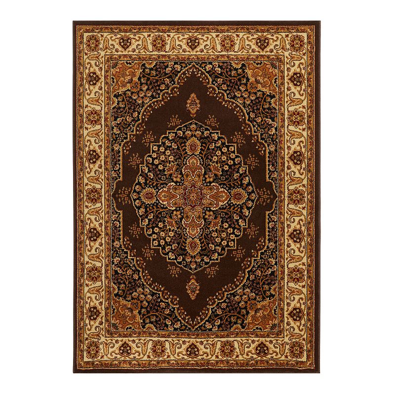 Home Dynamix Royalty Tansy Area Rug, Brown, 8X10.5 Ft