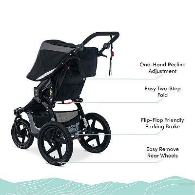 Bob Gear Revolution Flex 3.0 Jogging Stroller Graphite Black