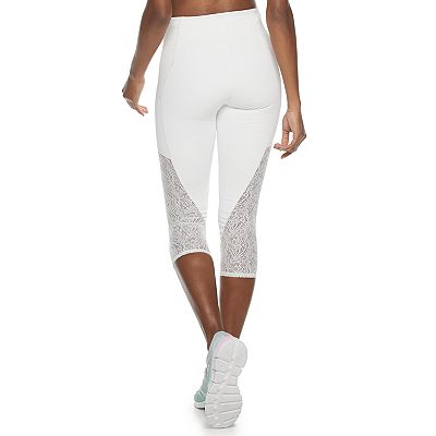 Kohls white capri leggings clearance