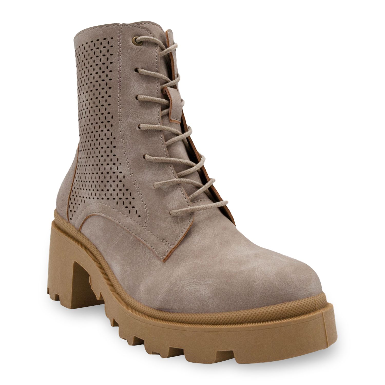 multi colored combat boots