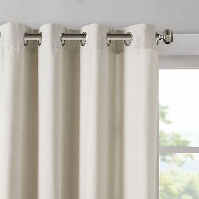 Madison Park Oslow Solid Piece Dyed Grommet Top Window Curtain