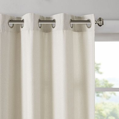 Madison Park Oslow Solid Piece Dyed Grommet Top Window Curtain