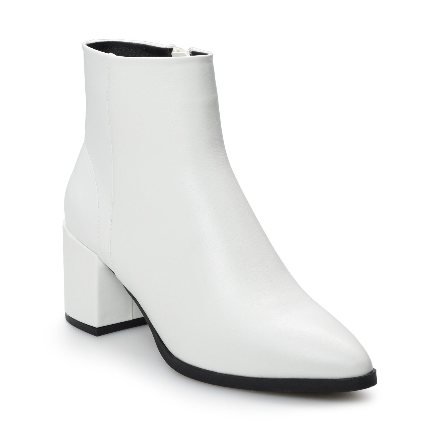 kohls white booties