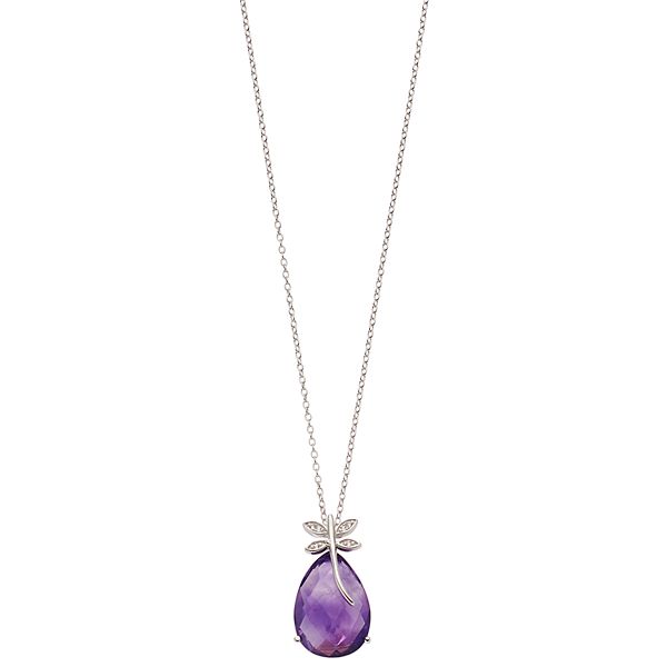 Kohls store amethyst necklace