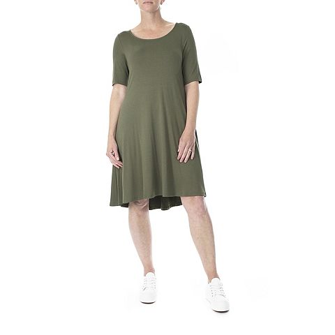 Женские платья Nina Leonard Women's Nina Leonard High-Low Trapeze Dress