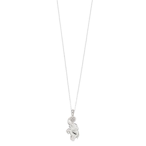 Kohls diamond heart on sale necklace