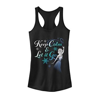 Juniors' Disney's Frozen Elsa "Keep Calm & Let It Go" Tank Top