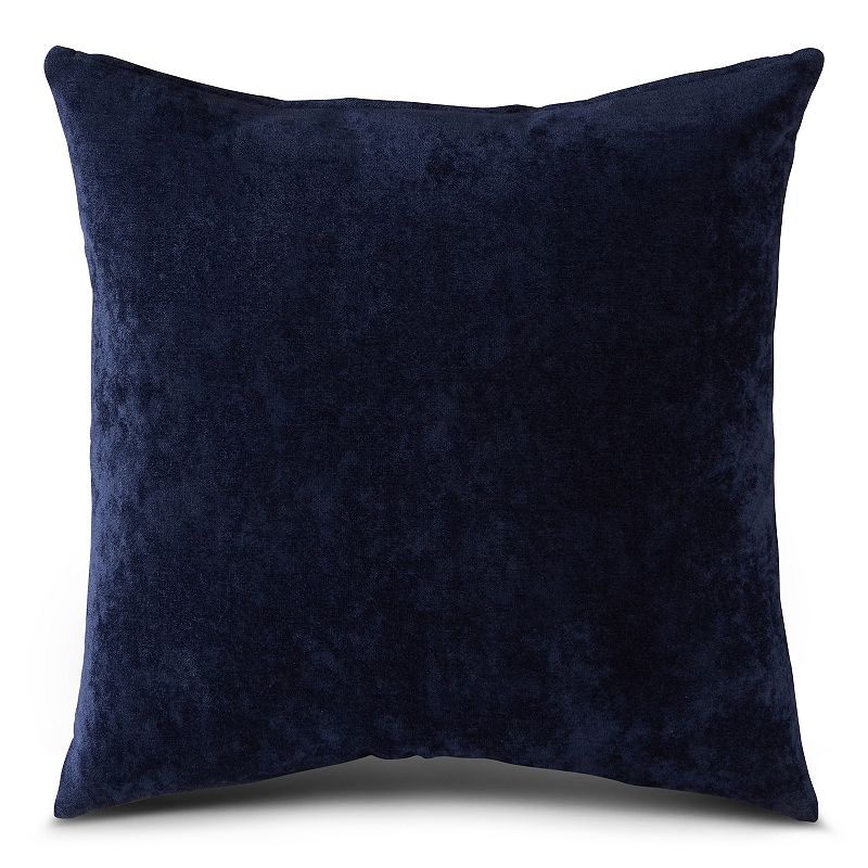 Greendale Home Fashions Velvet Throw Pillow Cover, Med Blue, 20X20
