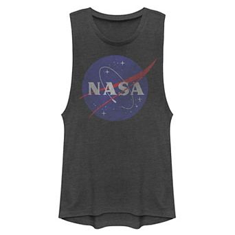 Juniors' NASA Classic Logo Muscle Tank Top