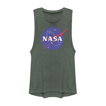 Juniors' NASA Classic Logo Muscle Tank Top