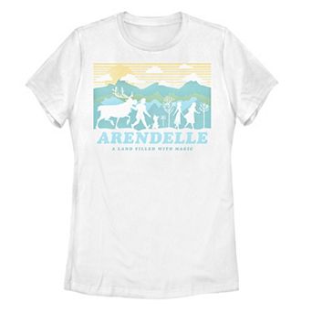 Disney's Frozen 2 Juniors' Arendelle Group Silhouette Graphic Tee