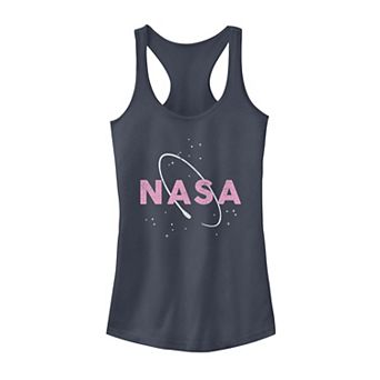 Juniors' NASA Pink Logo Tank Top