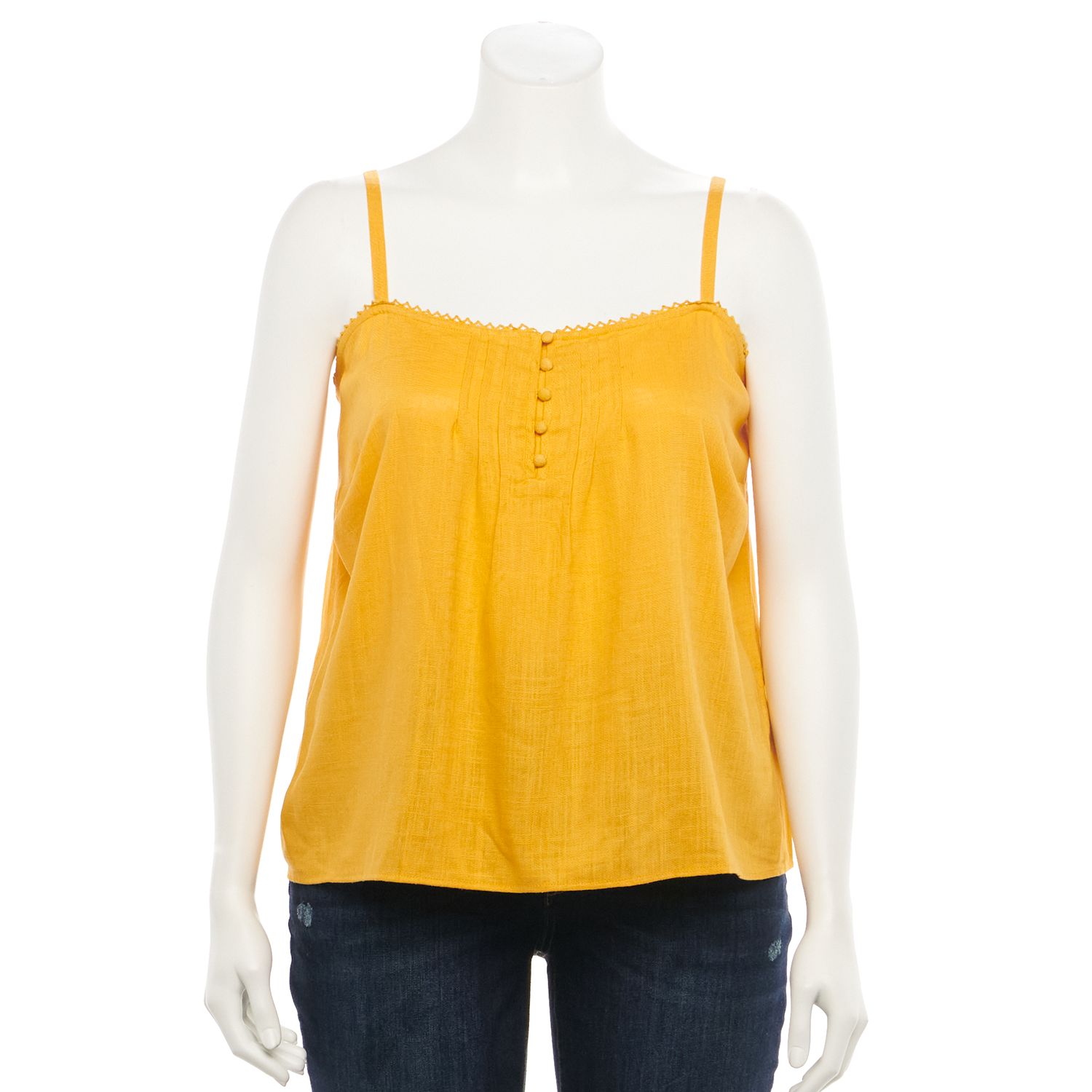 kohls yellow tops