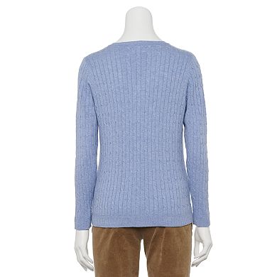 Petite Croft & Barrow® The Classic V-Neck Sweater 