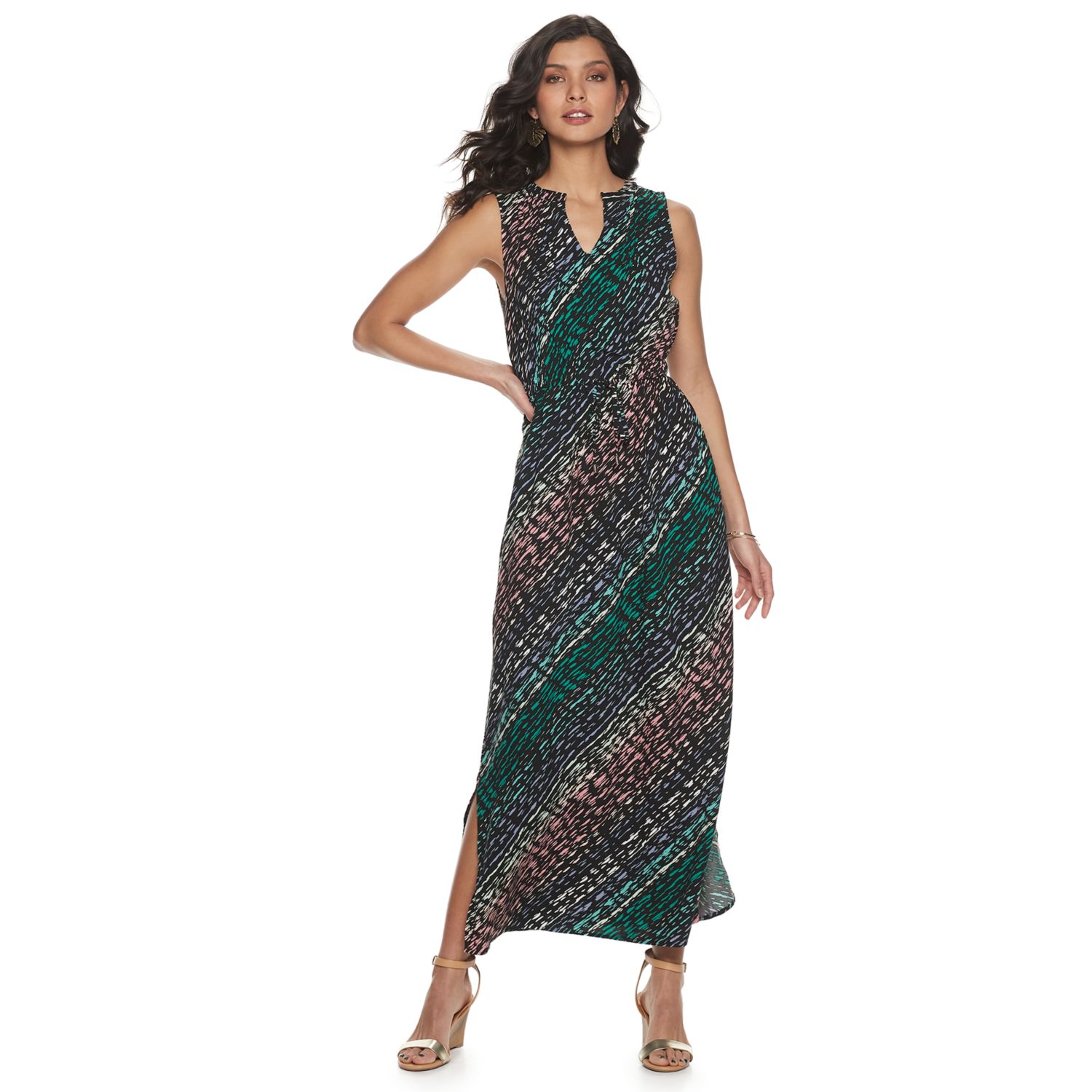 long dark grey dress