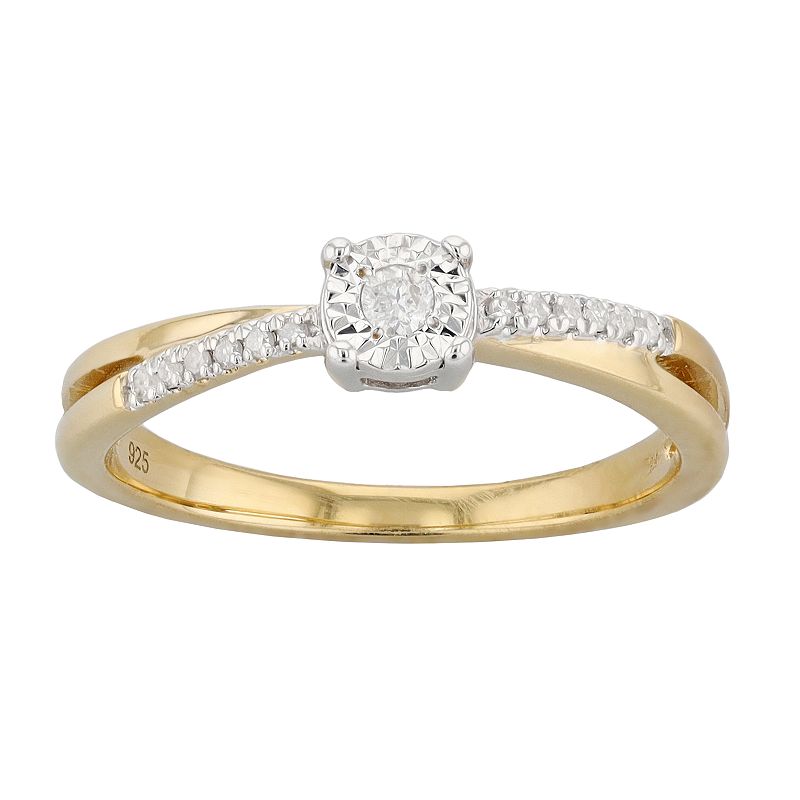 48933878 I Promise You 14k Gold Over Silver 1/10 Carat T.W. sku 48933878