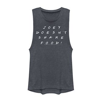Juniors' Friends "Joey Doesn't Share Food" Muscle Tank Top