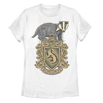 Juniors' Harry Potter Hufflepuff Crest Graphic Tee