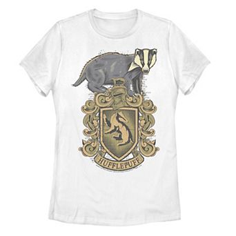 Juniors' Harry Potter Hufflepuff Crest Graphic Tee
