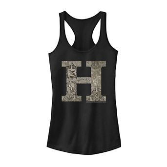 Juniors' Harry Potter H Hogwarts Crest Fill Tank Top