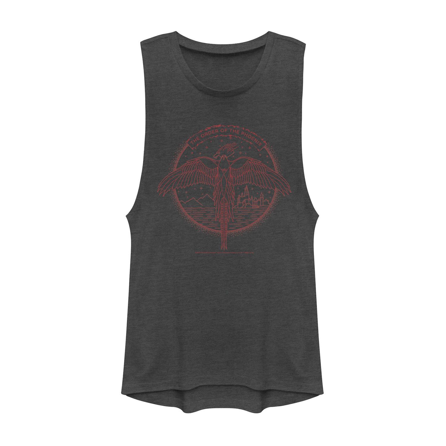 Image for Harry Potter Juniors' Order of The Phoenix Line Art Logo Muscle Tee at Kohl's.