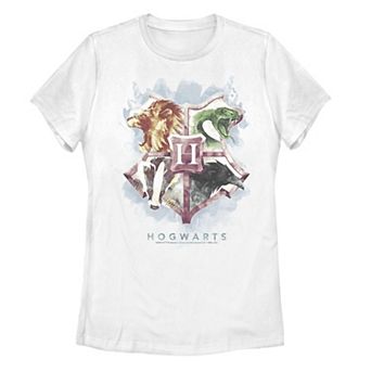 Juniors' Harry Potter Hogwarts House Crest Watercolor Tee