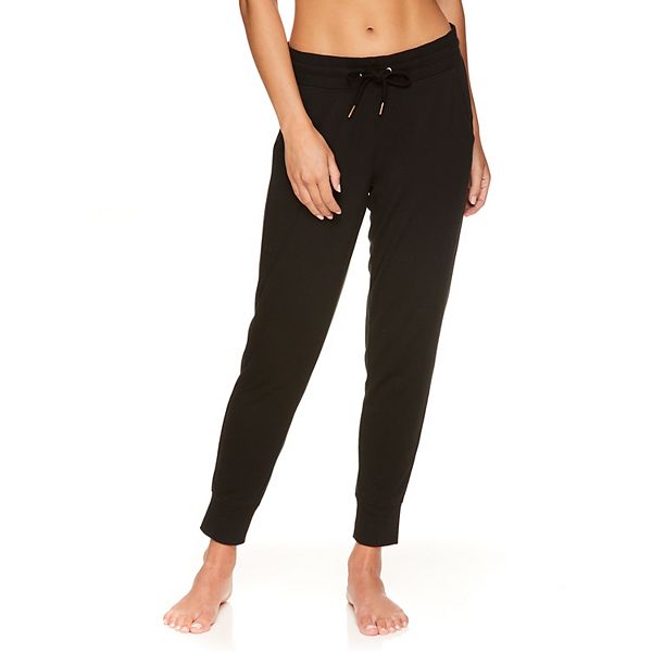 Buy Gaiam Women's Jogger Yoga Pants - Mid Rise Waist Performance Fleece  Jogging Bottoms - Black (Tap Shoe), X-Small Online at desertcartINDIA