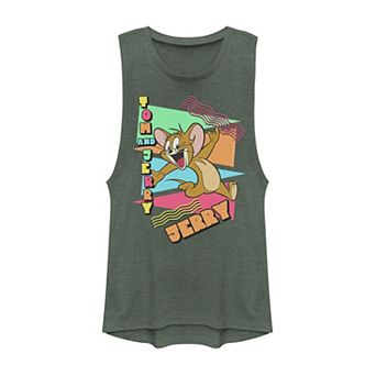 Juniors' Tom and Jerry Retro Mouse Muscle Tank Top