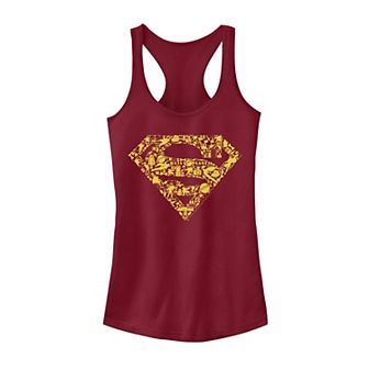 Juniors' DC Comics Superman Gadgets Logo Graphic Tank Top