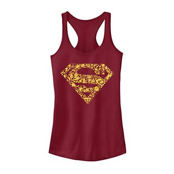Juniors' DC Comics Superman Gadgets Logo Graphic Tank Top