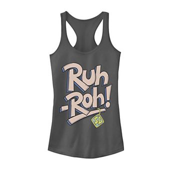 Juniors' Scooby-Doo "Ruh-Roh" Graphic Tank Top