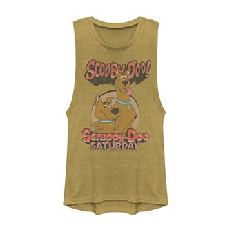 Juniors' Scooby-Doo Scrappy & Scooby Saturday Portrait Muscle Tank Top