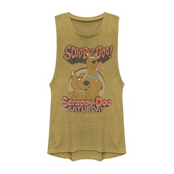 Juniors' Scooby-Doo Scrappy & Scooby Saturday Portrait Muscle Tank Top