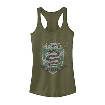 Juniors' Harry Potter Slytherin Quidditch Shield Graphic Tank Top