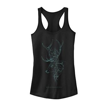 Juniors' Harry Potter Stag Patronus Line Art Graphic Tank Top