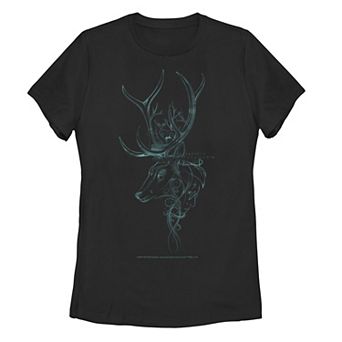 Juniors' Harry Potter Stag Patronus Line Art Tee