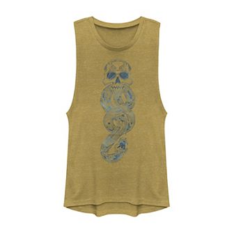 Juniors' Harry Potter Dark Mark Line Art Muscle Tank Top