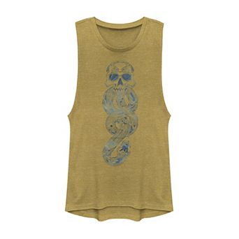 Juniors' Harry Potter Dark Mark Line Art Muscle Tank Top