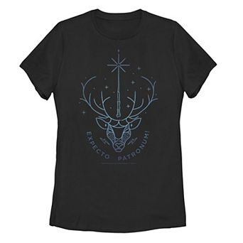 Juniors' Harry Potter Patronus Stag Head Line Art Tee