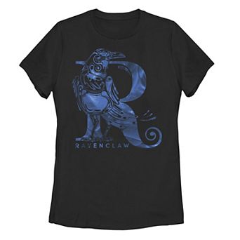 Juniors' Harry Potter Ravenclaw Blue Raven Graphic Tee
